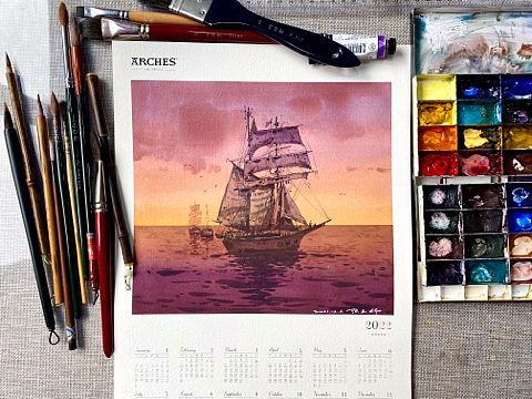 水彩年歷習(xí)作（個(gè)人主頁-ZNTM5OTg4MzY=） - 繪畫 - 站酷設(shè)計(jì)師嘟dudu原創(chuàng)素材 - 站酷ZCOOL