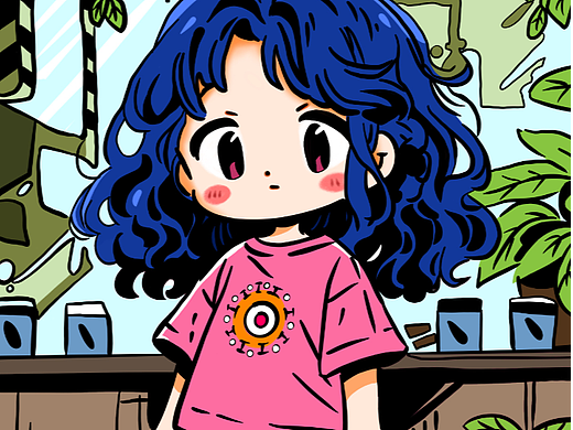 卡通可爱女孩