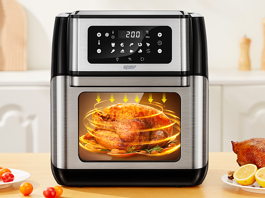 #聚豪设计 亚马逊主图设计|空气炸锅渲染设计