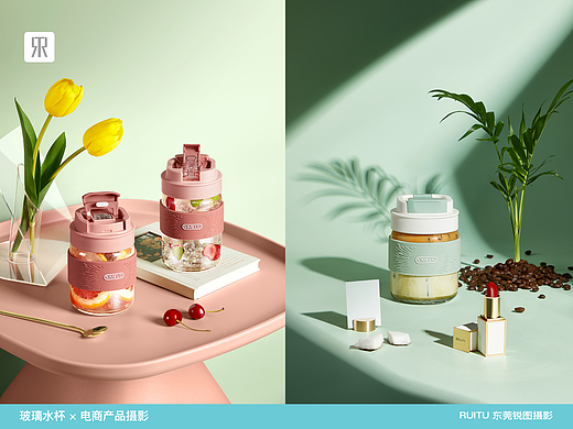 水果茶玻璃杯摄影 | 东莞锐图摄影