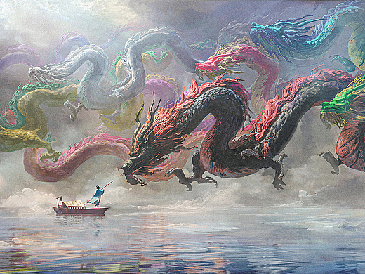 纯板绘-龙年原创手机电脑壁纸合集-云天漫记系列
