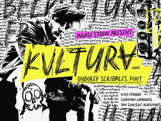 Kvltura - Unbored Scribbles Font