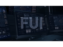 FUI風(fēng)格衛(wèi)星圖練習(xí)稿