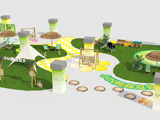 露营森友会（个人主页-ZNjM1NDc5Njg=） - 场景 - 站酷设计师兔子洞大白兔原创素材 - 站酷ZCOOL