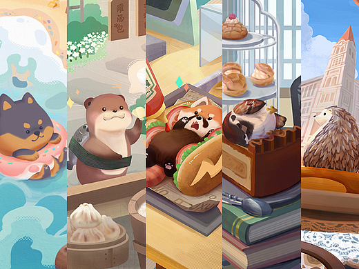 软fufu的小肚肚们～原创手绘海报《今日食“毛”肚》