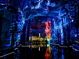 燕子矶幕燕滨江达摩光影秀