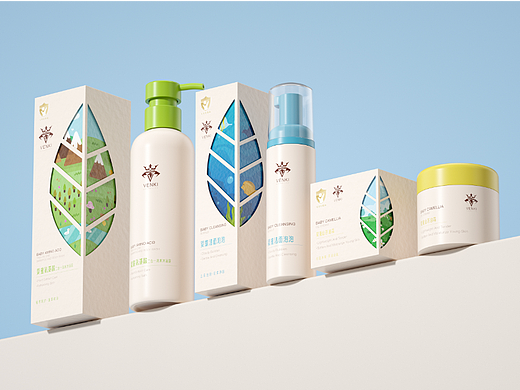 VENKI COSMETICS丨婴童护肤系列丨包装设计