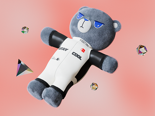 个创练习 毛绒公仔