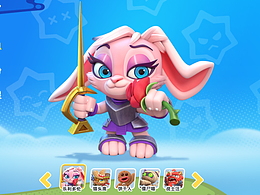 欧美卡漫风游戏UI练习