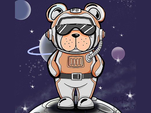 太空熊-贝尔（个人主页-ZNjA3MTgyMzY=） - 新锐潮流插画 - 站酷设计师阿琪本琪原创素材 - 站酷ZCOOL