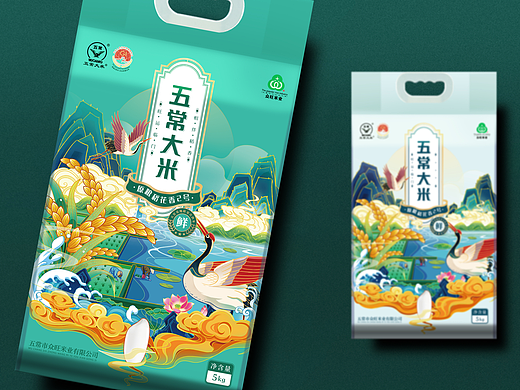 大米包装设计-旺运稻佳