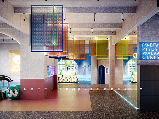 用色彩传递空间的青春活力，提升蓬勃的运动力量