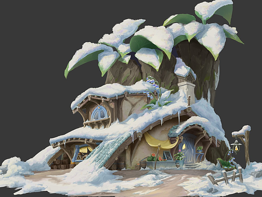 板绘纪录橡树屋