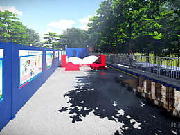 某工地 营地 项目部 文明施工效果图