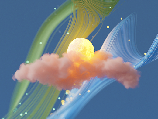 Cloud and Moon（个人主页-ZNjQ2MTk0NDg=） - 实验艺术 - 站酷设计师流年赞歌原创素材 - 站酷ZCOOL