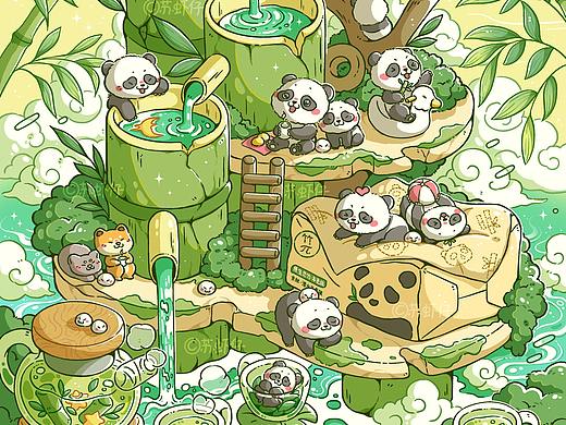 【8月-10月】喵子小铺子系列和小场景插画