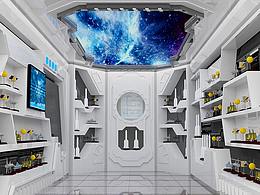 白色简约风企业展厅设计