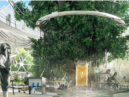 概念场景《代号：芽衍》blender+ps流程