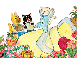 杨红樱童话《流浪狗和流浪猫》内页插图（已出版