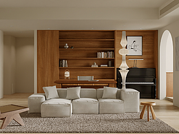 效果圖|侘寂風家裝設計