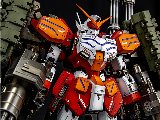 超新星MG1/100重炮高达 刺猬装重装武器 原色喷涂