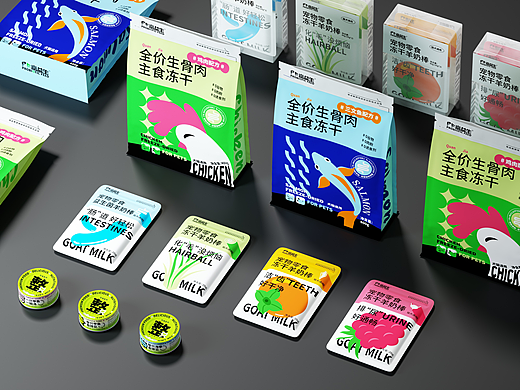 宠物包装|「富益生」用色彩打动消费者