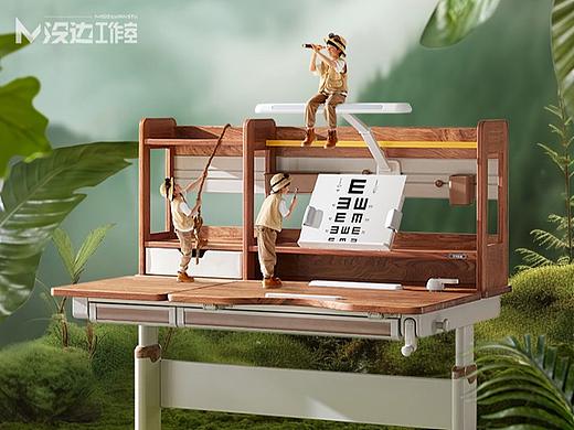 学习桌摄影｜光明园迪