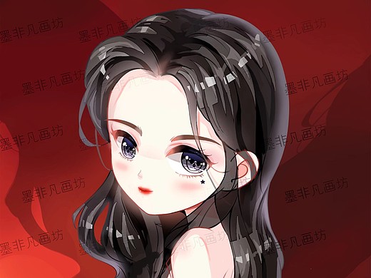 头发不同高光画法 ,你最喜欢哪个7272  #零基础学q版