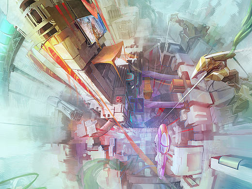 场景插画 探究透视