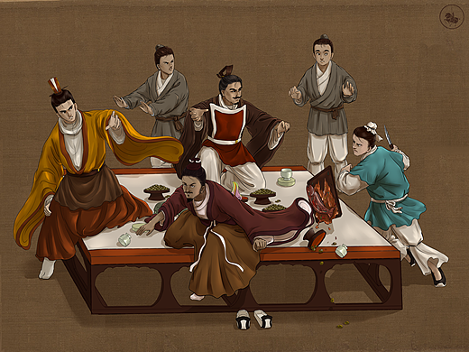 高澄遇刺（个人主页-ZNTAyNjU2NTY=） - 商业插画 - 站酷设计师咸蛋糖原创素材 - 站酷ZCOOL