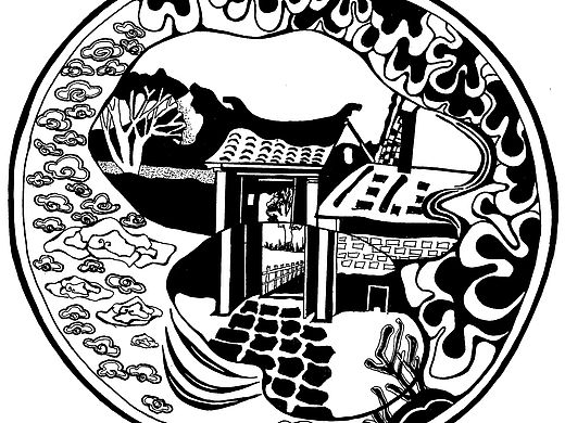 《手绘|黑白装饰画》（三）——建筑