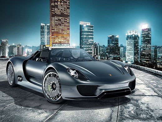 Porsche 918 Spyder Concept-CGI 摄影