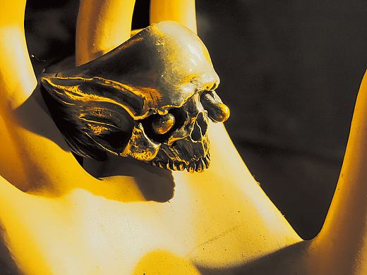 黄昏中,木偶送我她掌中的戒指。