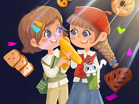 面包幻想（個人主頁-ZNTUyNjEwMzY=） - 創(chuàng)作習作 - 站酷設計師會咬人的包包原創(chuàng)素材 - 站酷ZCOOL