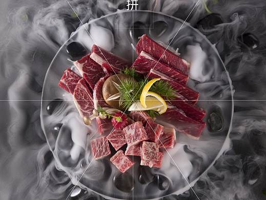 烤肉店拍摄_雪花牛肉