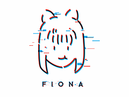 故障藝術(shù)頭像插畫