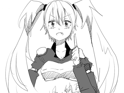 米莉姆同人黑白线稿