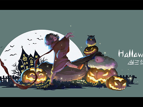 万圣节（个人主页-ZNTY0ODUyMjg=） - 创作习作 - 站酷设计师三分鱼OTOF原创素材 - 站酷ZCOOL