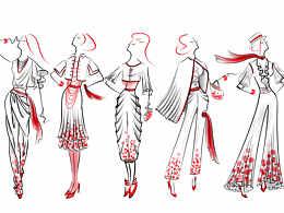 一些服装手绘