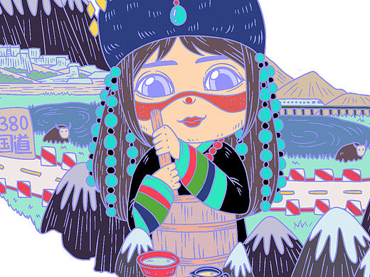 「毕设」各省的插画（二）