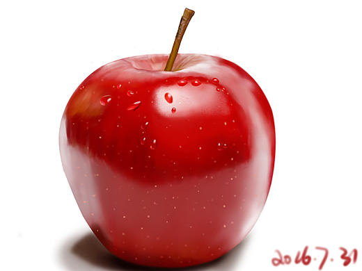 手绘苹果练习（个人主页-ZMTg0NDExNzY=） - 创作习作 - 站酷设计师自由_glp原创素材 - 站酷ZCOOL