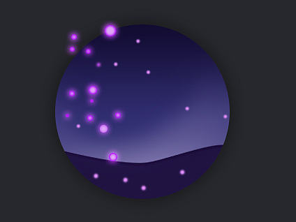 临摹的一组星空的icon