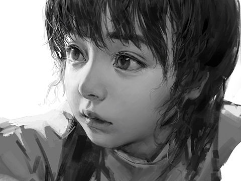 最近上课示范的两个素描头像（个人主页-ZNTA0MDY4NjA=） - 游戏原画 - 站酷设计师石老猫原创素材 - 站酷ZCOOL
