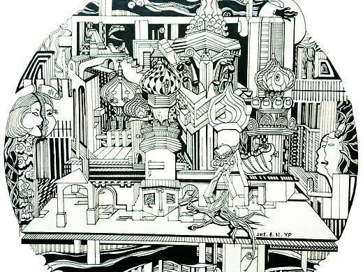 黑白装饰画习作
