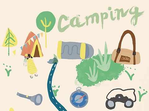 野營(yíng)（個(gè)人主頁(yè)-ZNTQ1NjI5NTI=） - 創(chuàng)作習(xí)作 - 站酷設(shè)計(jì)師二兩芫荽原創(chuàng)素材 - 站酷ZCOOL