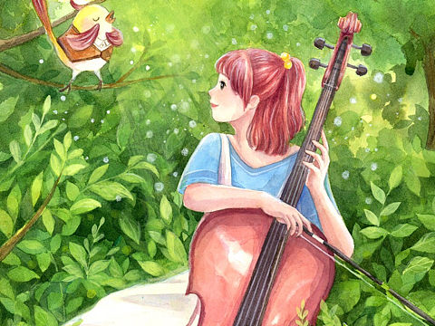 cherolia手绘水彩插画过程（个人主页-ZMzUxMzU1ODA=） - 商业插画 - 站酷设计师小悦cherolia原创素材 - 站酷ZCOOL