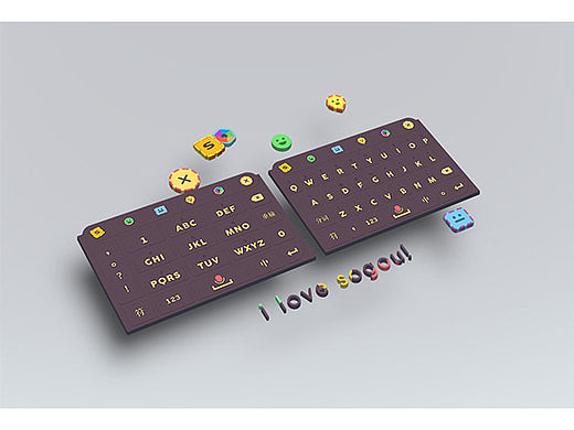 搜狗输入法主题设计大赛作品-i love sogou!