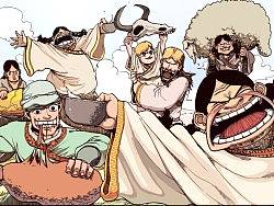 漫画《疯狂草原人》全家福一张