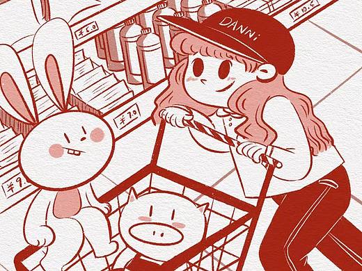 2022年3月 创意线稿[z加油][z加油][z加油][z加油]（个人主页-ZNTg4Mjg5MDg=） - 儿童插画 - 站酷设计师蛋泥_Danni原创素材 - 站酷ZCOOL