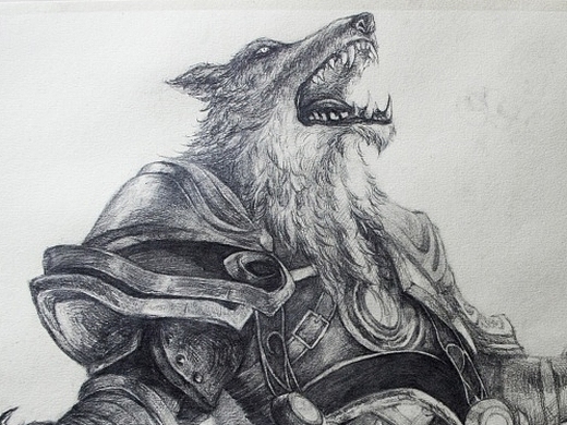 狼人插画-创作习作205066年前widow插画-创作习作70046年前饼干君.